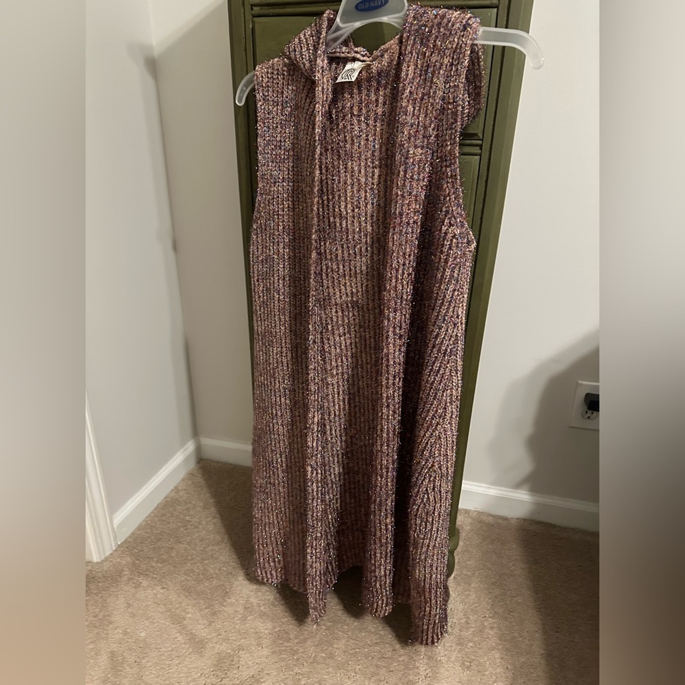 Festive hooded vest